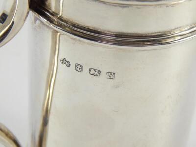 A George V silver coffee pot - 2