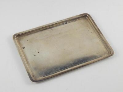 A George V silver tray