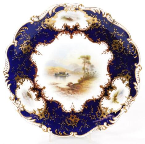 An early 20thC Coalport cabinet plate