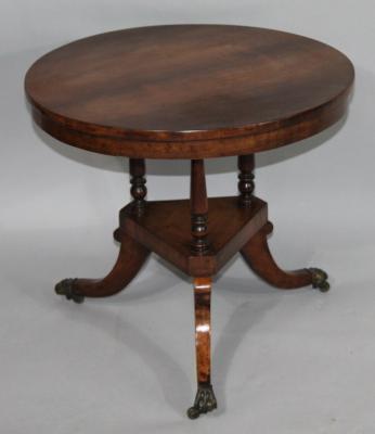 An early 20thC rosewood occasional table