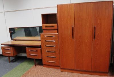 A G-plan teak bedroom suite