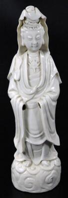 A Chinese blanc de chine porcelain figure - 2