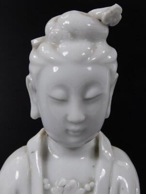 A Chinese blanc de chine porcelain figure - 6