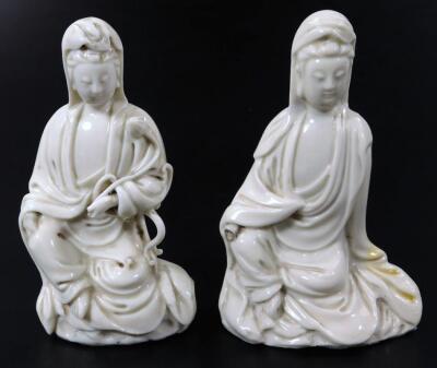 A Chinese blanc de chine porcelain figure - 8