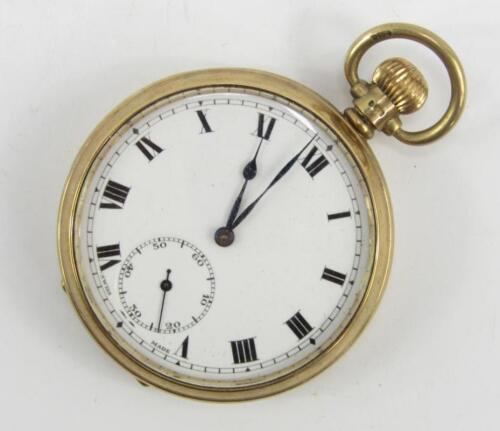 A Dennison 9ct gold cased gentleman's pocket watch