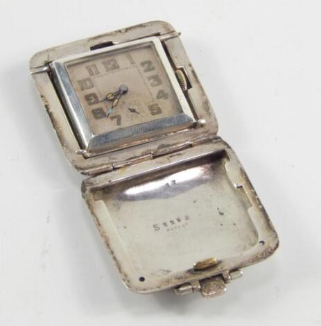 A George V silver cased pendant watch