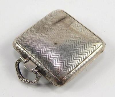 A George V silver cased pendant watch - 4