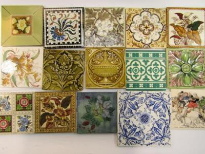 Mintons Wedgwood and other late 19thC and 20thC tiles