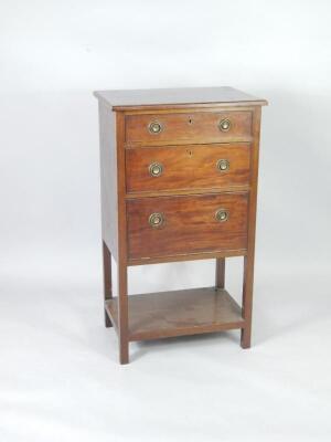 A Victorian mahogany chest