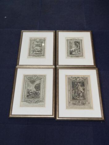 Four maritime engravings