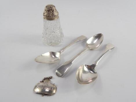 A George IV silver dessert spoon