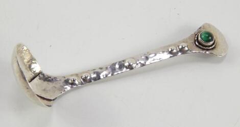 A Mildred Creed Arts & Crafts silver jam spoon