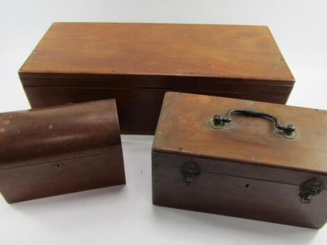 A Victorian burr walnut stationery box