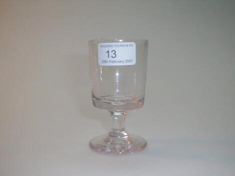 An early 19thC glass small goblet