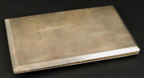 A George V silver cigarette case