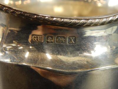 A George V silver milk jug - 3