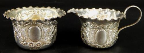 Two items of Victorian silver