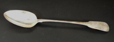A George III silver basting spoon - 2