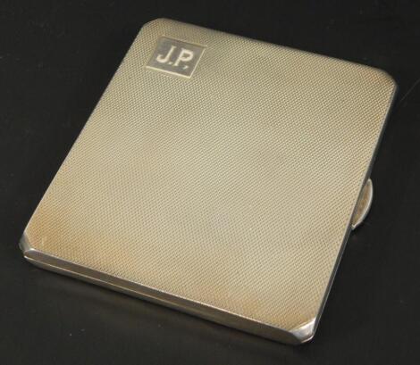 A George V silver cigarette case