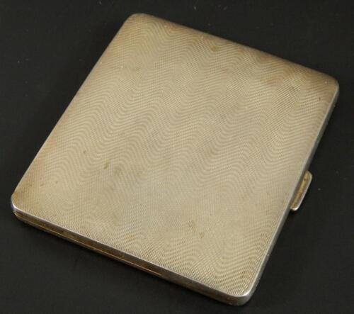 A George V silver cigarette case