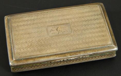 A William IV silver snuff box