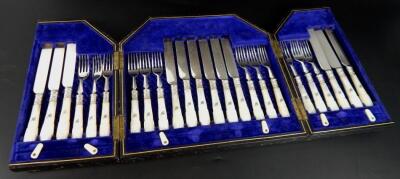 A 19thC cased set of knives and forks - 2