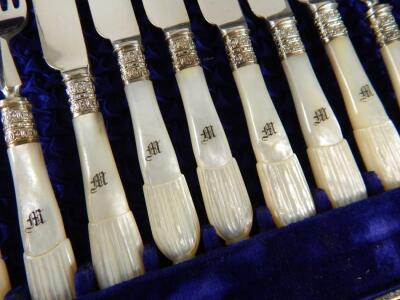 A 19thC cased set of knives and forks - 3