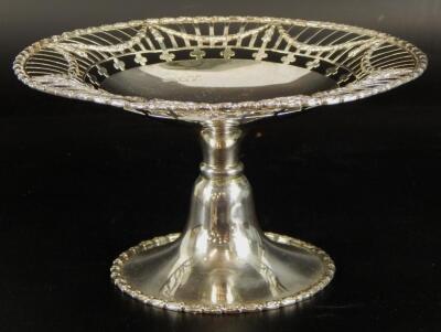 A George V silver comport or tazza