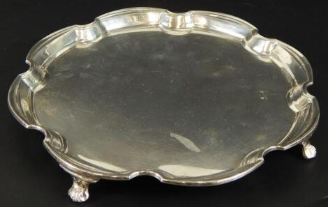 A George VI silver salver