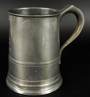 A GWR railway silver plated tankard