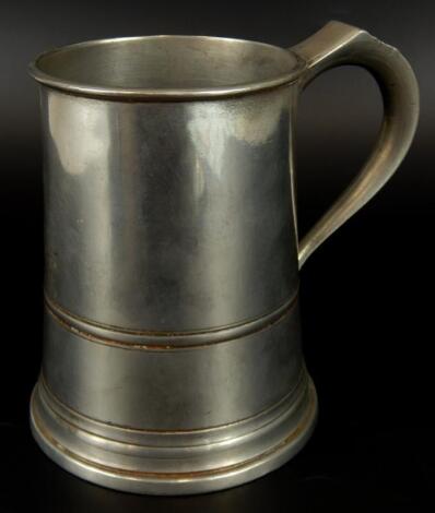 A GWR railway silver plated tankard