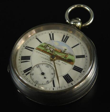 A 19thC Lincolnshire pocket watch