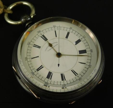 An Edwardian centre seconds chronograph