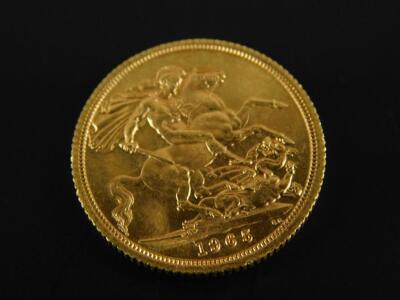 A Queen Victoria full gold sovereign - 2