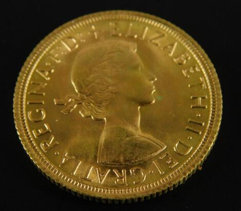 A full gold sovereign