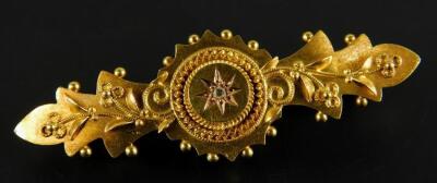 A Victorian bar brooch