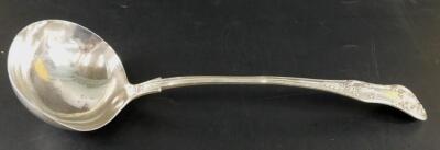 A late Victorian silver King's pattern ladle - 2