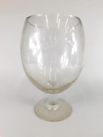 A large wine glass or rummer