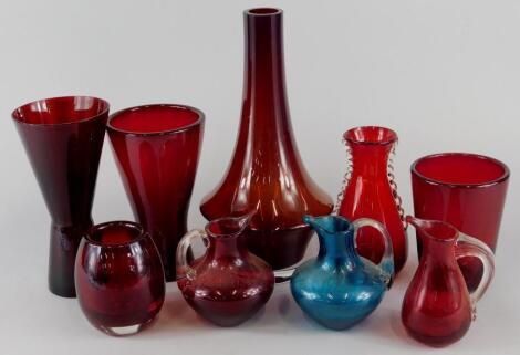 A collection of 1960's/70's Art Glass