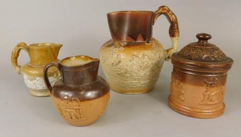 A collection of stoneware