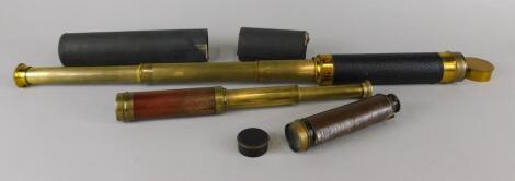 Three late 19th/early 20thC telescopes