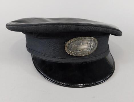 A Great Western Railway train driver's hat