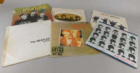 A collection of Russian issued Beatles LPs