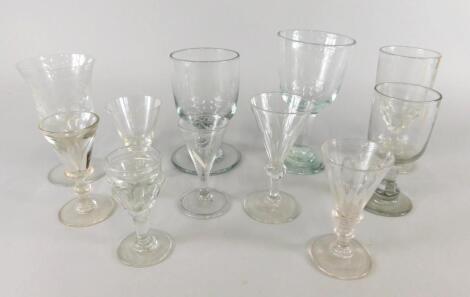 A collection of 19thC and later glass