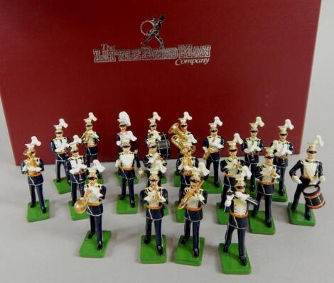 Twenty one Britain's die-cast 17th Lancers bandsman figures