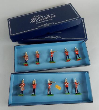 A W. Britains Band of the Lifeguards soldier set