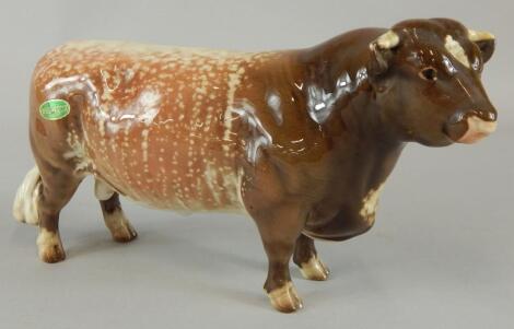 A Beswick model of a Dairy Shorthorn bull