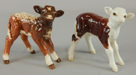 Two Beswick calves