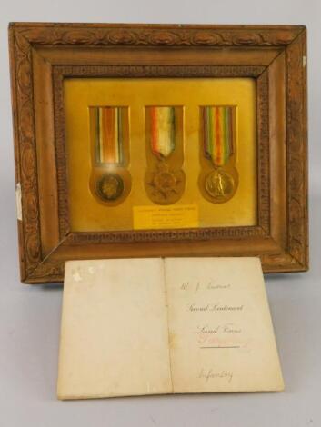 A set of three First World War medals