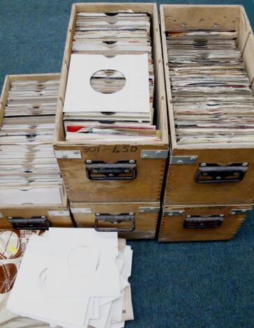 A large collection of 45 singles